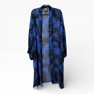 ANY OLD IRON BLUE GIRLS GIRLS GIRLS Neon Graphic Print Blue DUSTER Nashville M